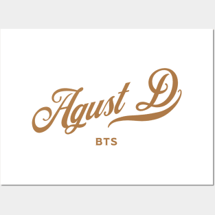 BTS Suga Yoongi Agust D name Morcaworks Posters and Art